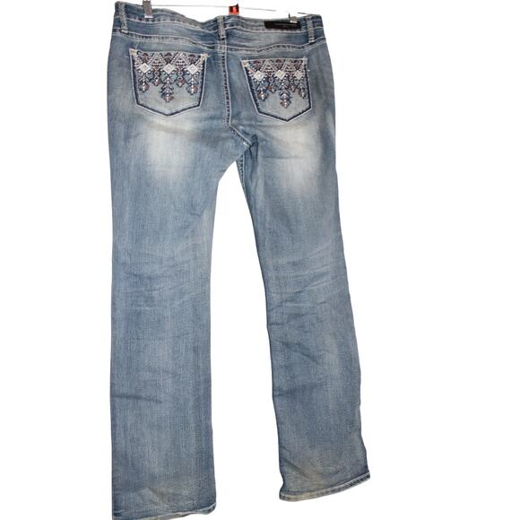 Twentyone Black Premium Denim by Rue 21 Womens Midrise Boot Flex 11/12Reg - Picture 2 of 12